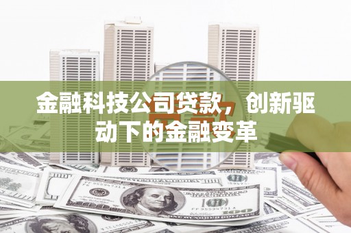 咸丰金融科技公司贷款，创新驱动下的金融变革