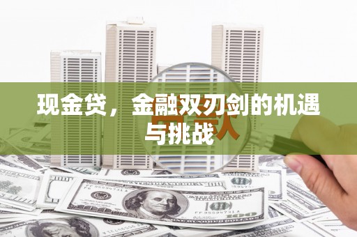 金昌现金贷，金融双刃剑的机遇与挑战