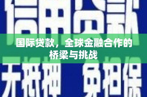 府谷国际贷款，全球金融合作的桥梁与挑战