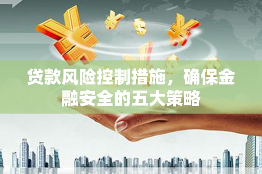 余庆贷款风险控制措施，确保金融安全的五大策略