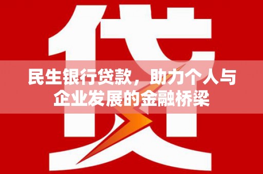 揭东民生银行贷款，助力个人与企业发展的金融桥梁