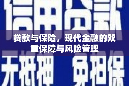 交口贷款与保险，现代金融的双重保障与风险管理