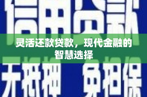 南宁灵活还款贷款，现代金融的智慧选择